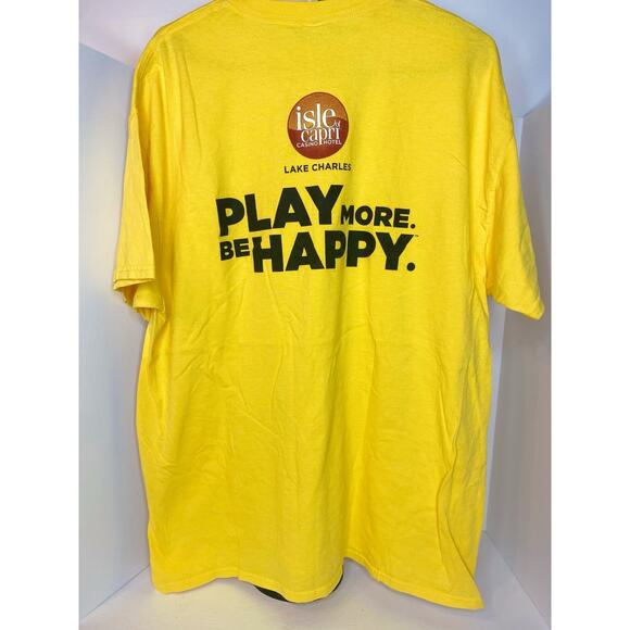 Play More Be Happy Lake Charles Smile Face Tshirt Size XL Woman’s - Picture 6 of 9